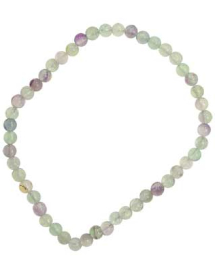 4mm Fluorite stretch bracelet