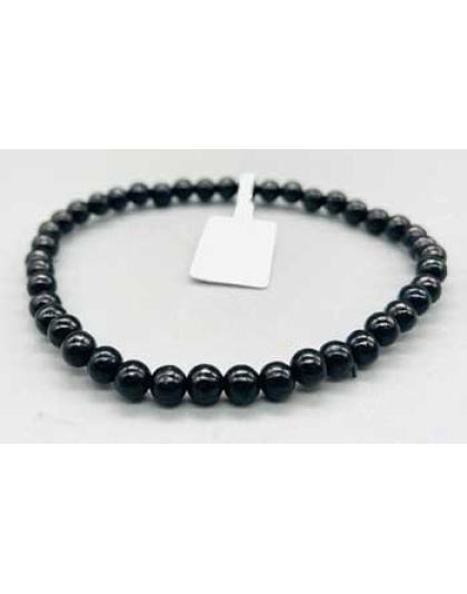 4mm Jet bracelet