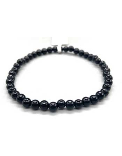 4mm Onyx, Black bracelet