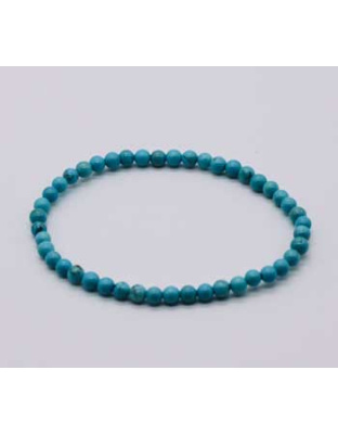 4mm Turquoise stretch bracelet