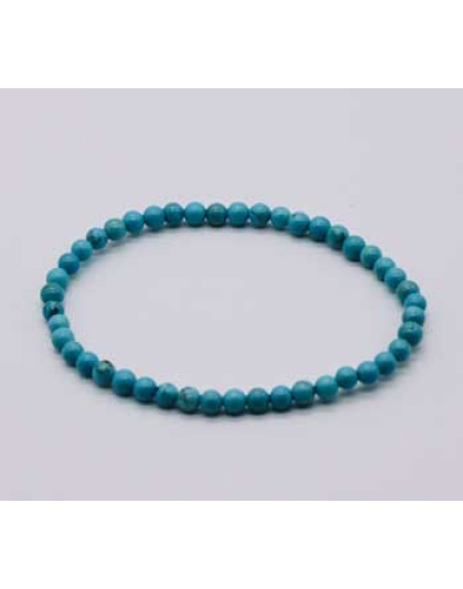 4mm Turquoise stretch bracelet