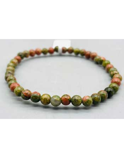 4mm Unakite bracelet