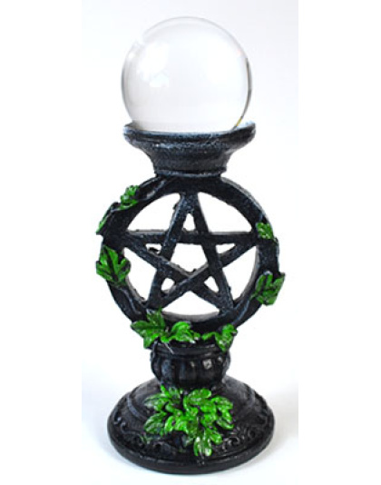 50mm Clear gazing ball with Pentagram Stand