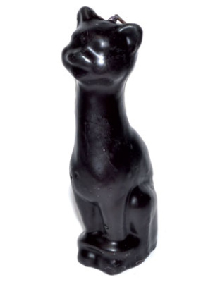 5 1/2" Black Cat candle