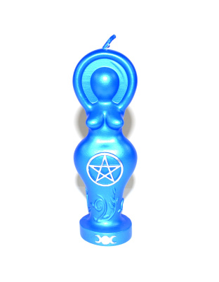 5 1/2" Blue Goddess candle