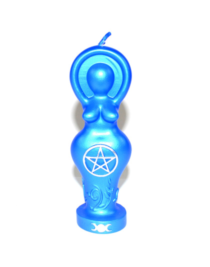 5 1/2" Blue Goddess candle