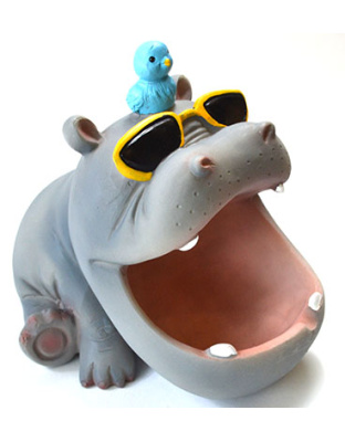 5 1/2" Hippo ashtray