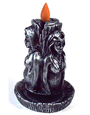 5 1/2" Maiden, Mother, Crone backflow incense burner