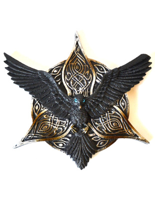 5 1/2" Raven Wings incense holder