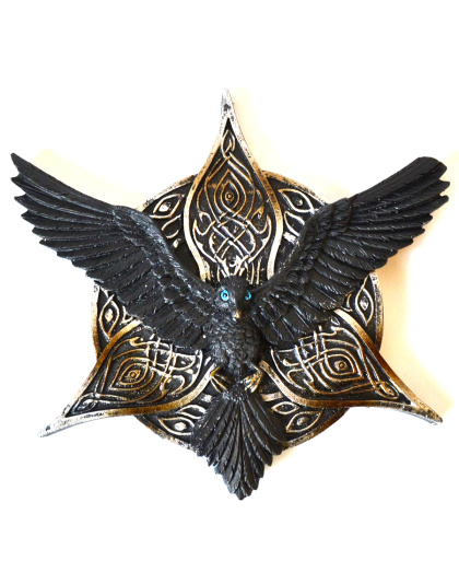5 1/2" Raven Wings incense holder