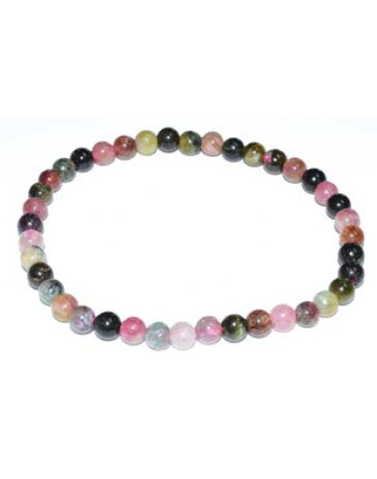 5-7mm Tourmaline, Pink Mix bracelet
