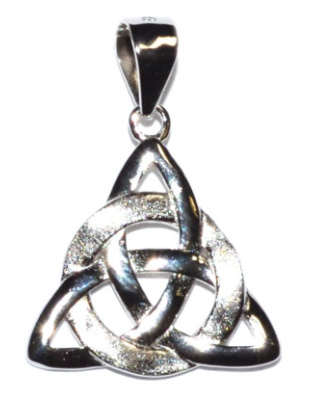 5/8" Triquetra sterling pendant