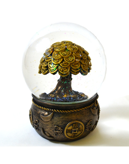 5" Money Tree Water Globe