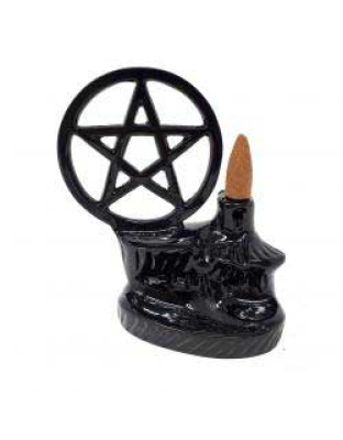 5" Pentagram backflow incense burner