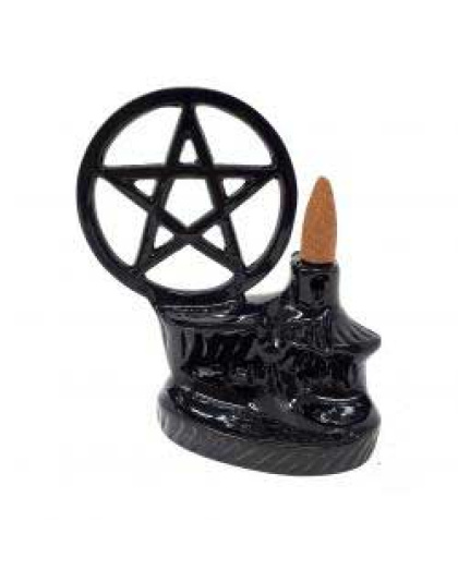 5" Pentagram backflow incense burner