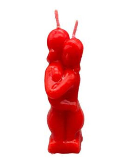 5" Red Lovers candle