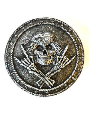5" Rock & Roll Skull incense holder
