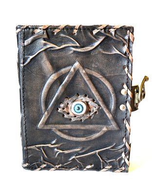 5" x 7" Circle, Triangle & Eye leather w/ latch