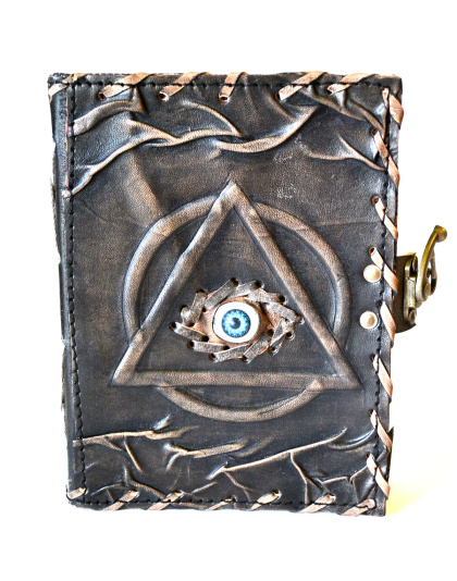 5" x 7" Circle, Triangle & Eye leather w/ latch