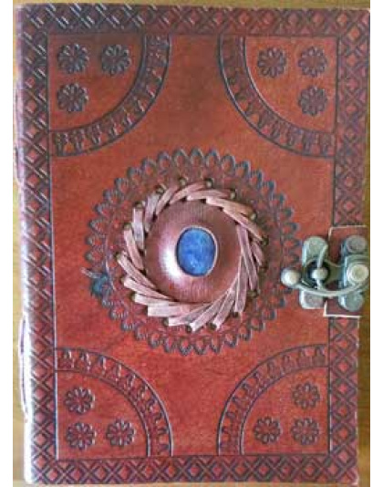 5" x 7" God's Eye Embossed leather w/ latch