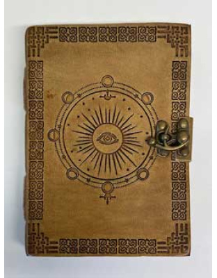 5" x 7" Moon Phase Embossed leather w/ latch