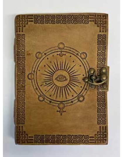 5" x 7" Moon Phase Embossed leather w/ latch