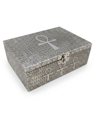 5"x 7" Ankh metal box  (over wood)