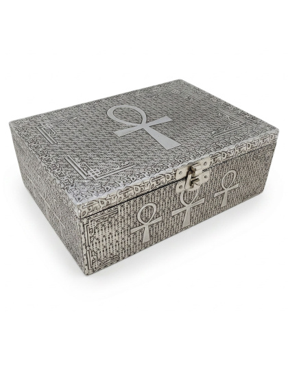 5"x 7" Ankh metal box  (over wood)