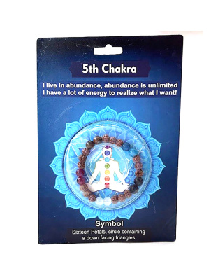 5th Chakra Rudraksha bracelet