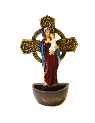 6 1/2" Madonna & Child fountain