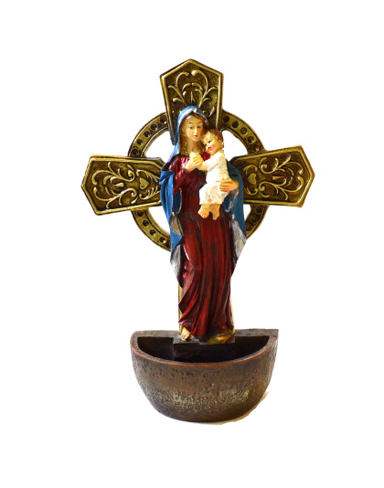 6 1/2" Madonna & Child fountain