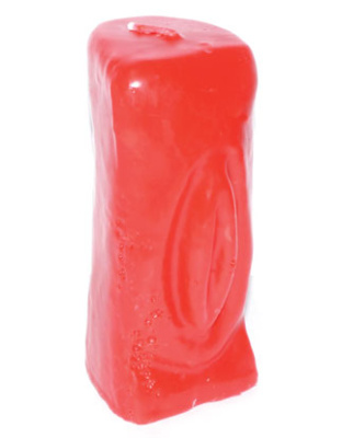 6 1/2" Red Female Gender candle