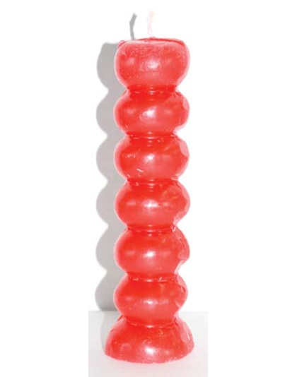 6 1/2" Red Seven knob candles