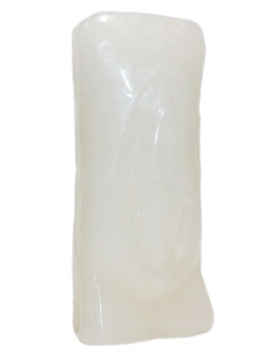 6 1/2" White Female Gender candle