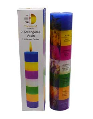 6 3/4" 7 Archanglkes Pillar candle