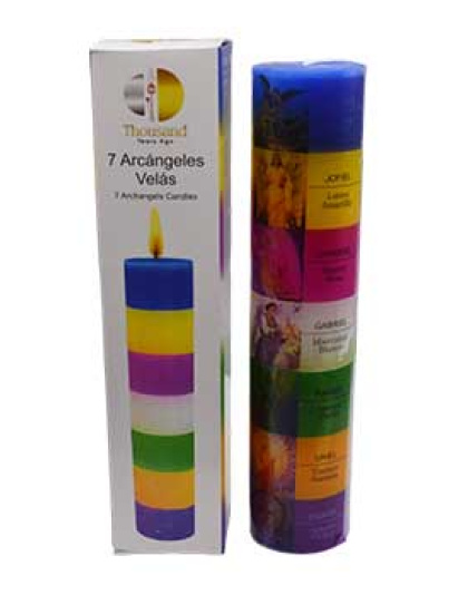 6 3/4" 7 Archanglkes Pillar candle