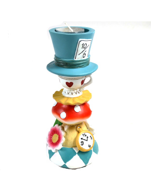6 3/4" Alice Tea Party tealight holder