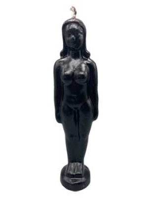 6 3/4" Black Woman candle