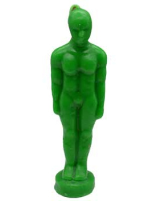 6 3/4" Green Man candle