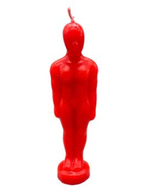 6 3/4" Red Man candle