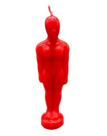 6 3/4" Red Man candle
