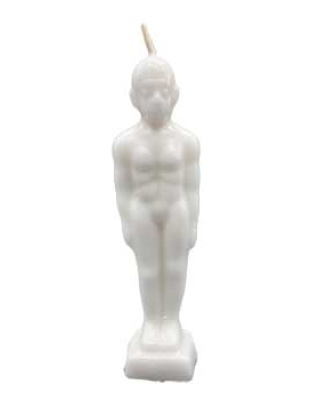 6 3/4" White Man candle
