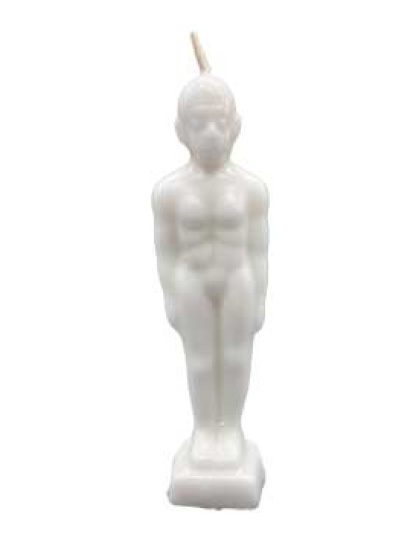 6 3/4" White Man candle