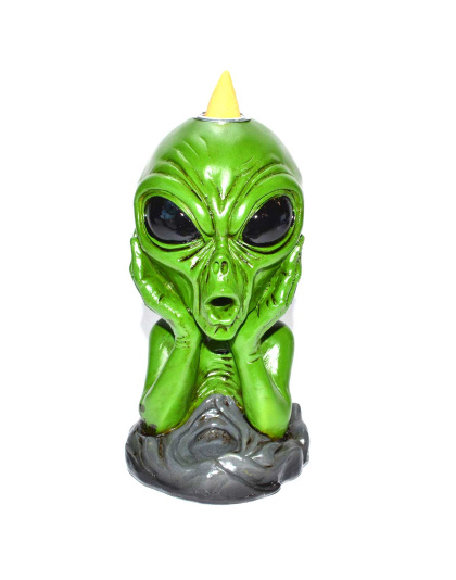 6" Alien backflow incense burner