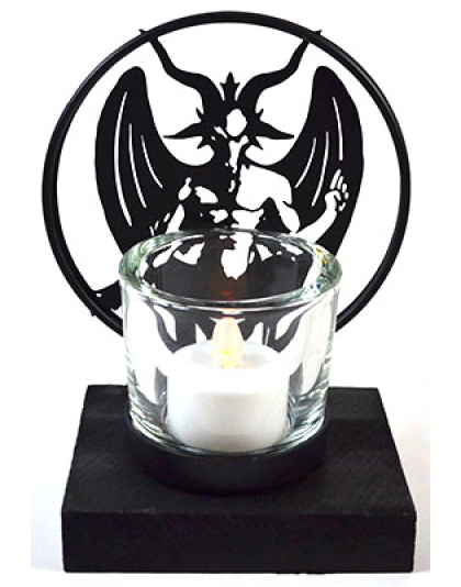 6" Baphomet tealight holder