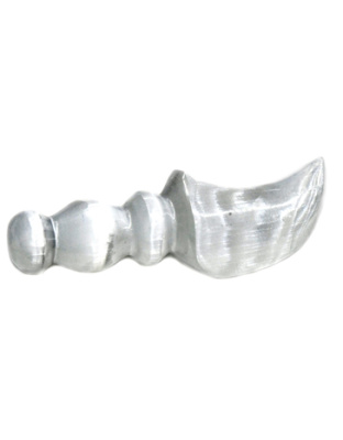 6" Selenite Crescent athame