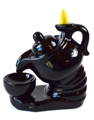 6" Tea Pot backflow burner