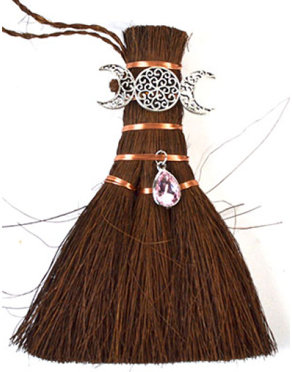 6" Triple Moon broom