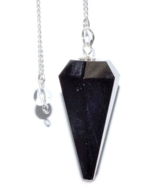6-sided Black Tourmaline pendulum