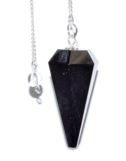 6-sided Black Tourmaline pendulum